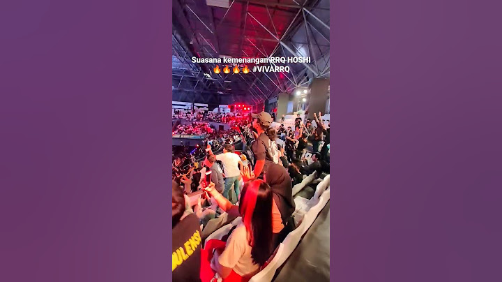 Stadium Tennis Indoor Senayan meledak saat kemenagan 🔥🔥🔥 #teamrrq #rrqhoshi #mlbb #mlbbm4 #shorts