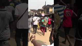 Today in Onitsha Anambra state… governor did not allow market to open