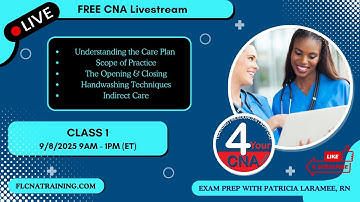 📍LIVE 4YourCNA Classroom! Class 1 – Orientation, Infection Control, and Handwashing