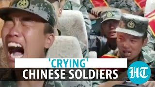 Watch: Chinese soldiers 'cry' on way to India border; Taiwan media mocks