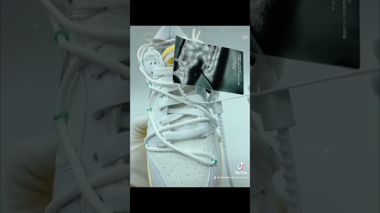 NIKE DUNK LOW LOT 1/50 "OFF-WHITE" white/metallic silver-butter