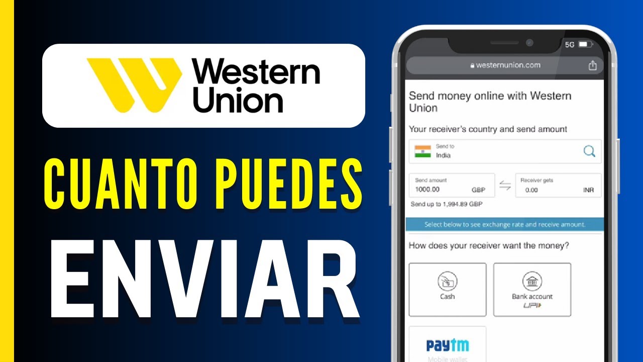 Cuánto dinero puedo enviar por Western Union