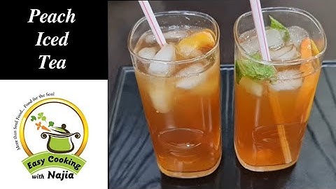 Ultimate Peach Iced Tea Recipe, Easy Drink At Home By Easy Cooking with Najia