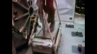 Treadmill In Use - Space Shuttle STS 41 C Post-Flight Press Conference 1984