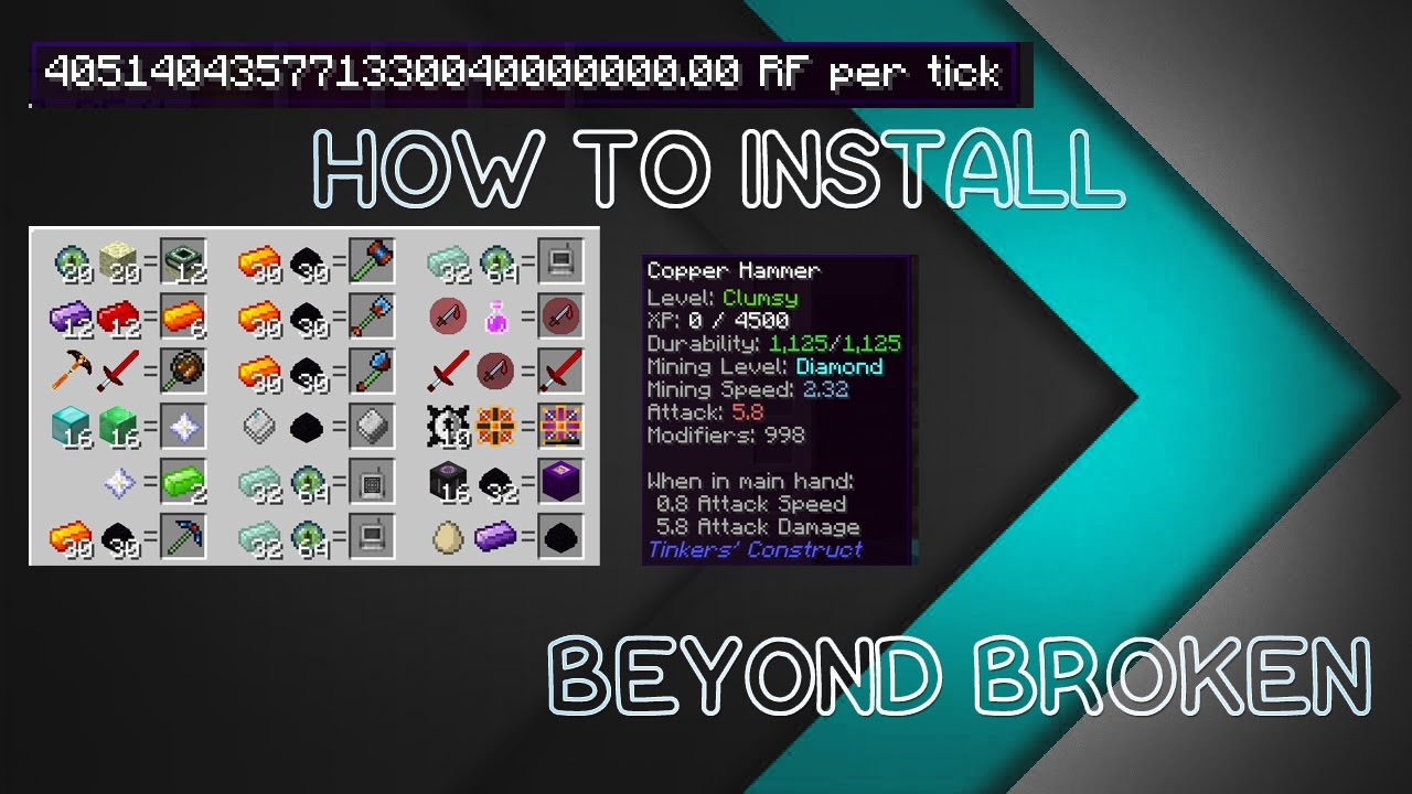 How To Install beyond Broken Modpack