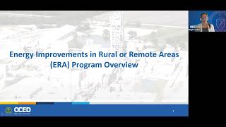 Energy Improvements in Rural or Remote Areas (ERA) program Grant Funding Opportunity Webinar