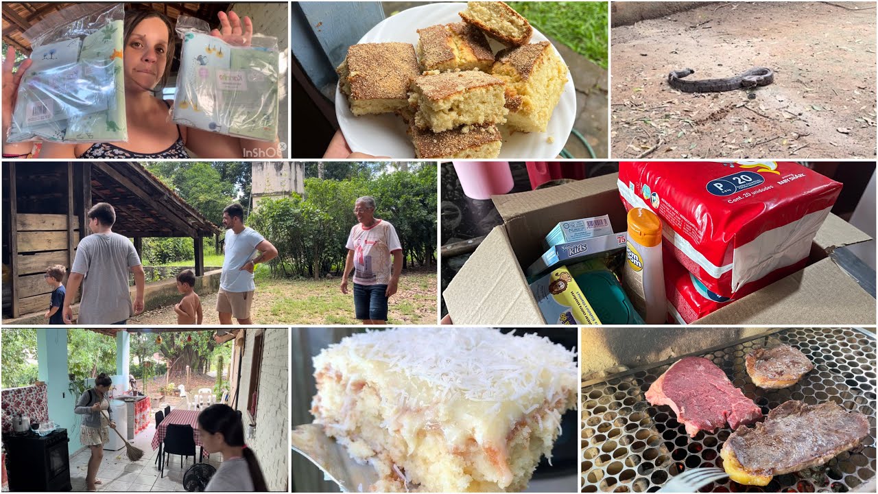 UM DIA RECHEADO DE COISAS BOAS ABRINDO RECEBIDOS/CHURRASCO E BOLO DE 🥥 ♥️🙌🏻
