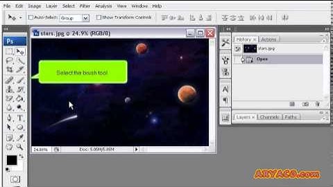 How to use the History Brush tool in PhotoShop, PhotoShop CS3