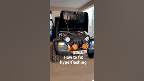 How to fix hyperflashing ? Solve indicator hyper flash issue in cars jeeps gypsy easily