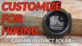 GARMIN INSTINCT SOLAR WALKTHROUGH // How to Customize Activities for Hiking