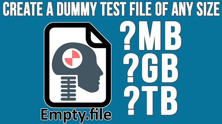 How to Create a Dummy Test File of Any Size in Windows