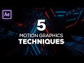 5 Motion Graphics Techniques for After Effects | After Effects Tutorial