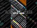 #acrylicmarkers #artandcraft #art #coloring #drawing #stationery #unboxing #haul #artwork #colors