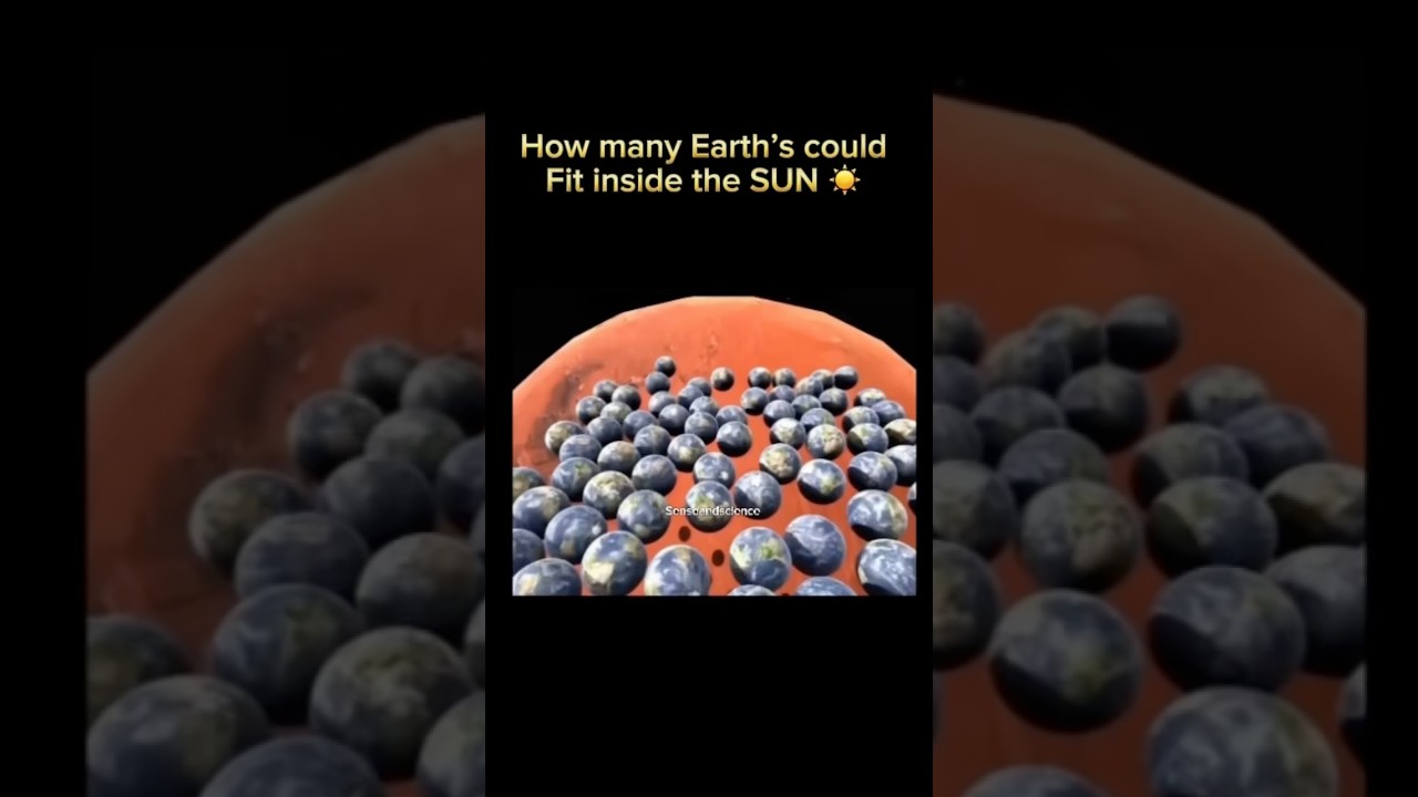 How many Earth’s could fit inside the SUN ☀️ 