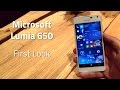 Microsoft Lumia 650 First Look