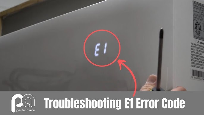Tech Tips: How To Resolve E1 And E2 Error Codes (L), 48% OFF