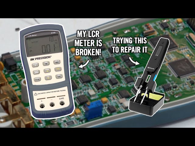BK Precision 879B LCR Meter Repair (with Sequre HT140 Hot Tweezers)