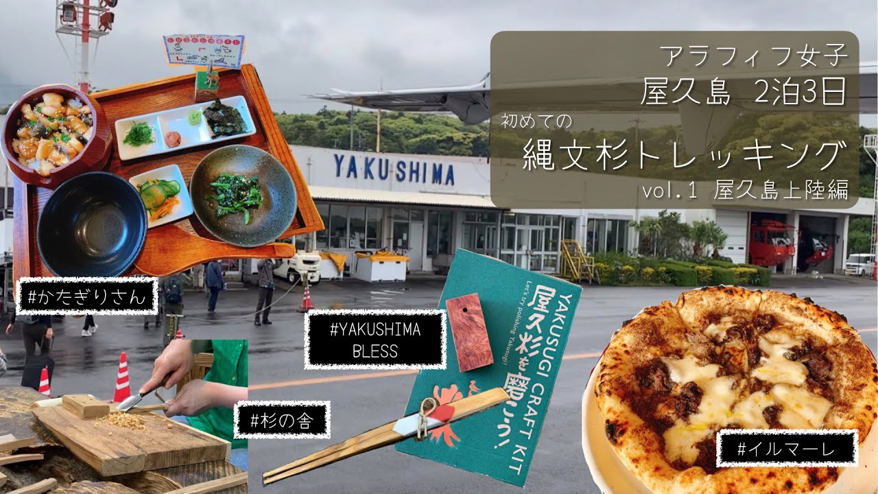 【屋久島・縄文杉】アラフィフ女子 屋久島2泊3日 初めての縄文杉トレッキング vol.1 屋久島上陸編　屋久島ごはんと屋久島時間。