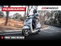 TVS iQube Electric Scooter First Ride Review | As Solid As Other TVS Scooters? | ZigWheels