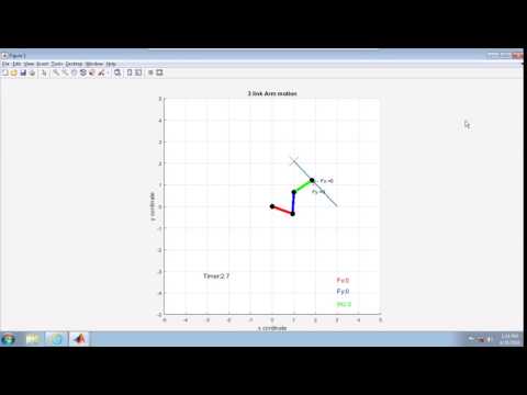 Impedance Control Simultion- RRR robot arm in MATLAB