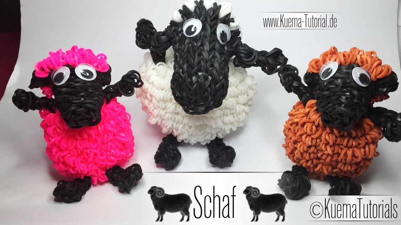 Rainbow Loom - Schaf /  Sheep ( Eng Sub)
