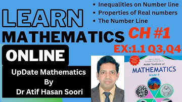 Inequalities on Number line | Ex 1.1 Q.3-4 | NBF Curriculum 2024 #learn #education #maths #drsoori