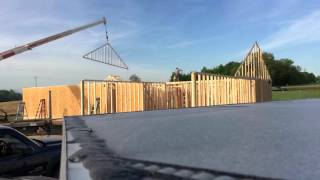 Satisfying time lapse of a truss set