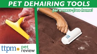 PET DEHAIRING Tools Review | Fur Removal Tools for Picking Up Messy Pet Hair | (WE TESTED THEM ALL)