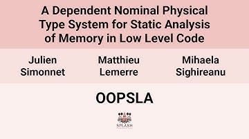 [OOPSLA24] A Dependent Nominal Physical Type System for Static Analysis of Memory in Low Level Code