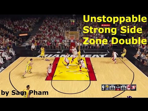 NBA 2K15 Tips How to Defend: Strong Side Zone Double. On-Ball Defence System Tutorial