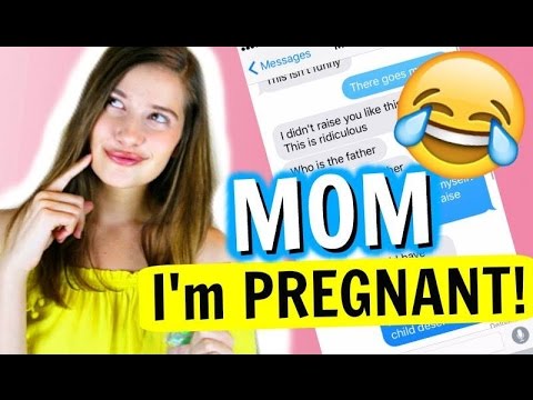 SONG LYRIC TEXT PRANK ON MOM! IM PREGNANT!!!  YouTube