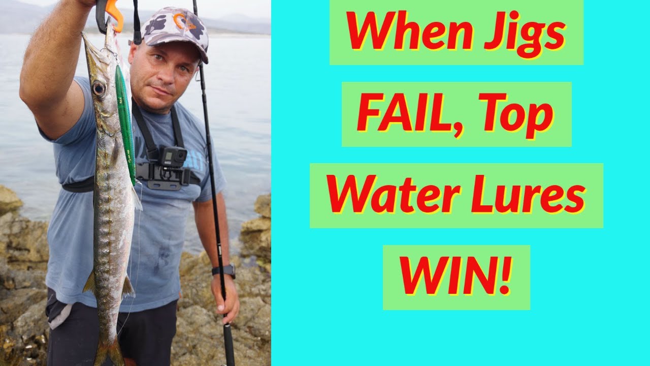 Shore Jigging: When Jigs Fail, Top Water Lures Win! 
