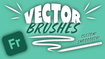 How To Get Smooth Vector Lines In Adobe Fresco (customizing your brush)