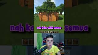 Cara Membuat Rumah Dari Pohon Minecraft #shorts