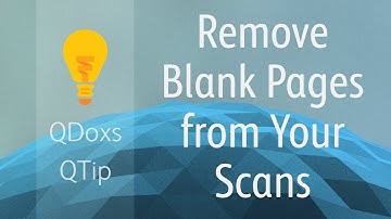 Remove Blank Pages from Xerox Scans, QDoxs