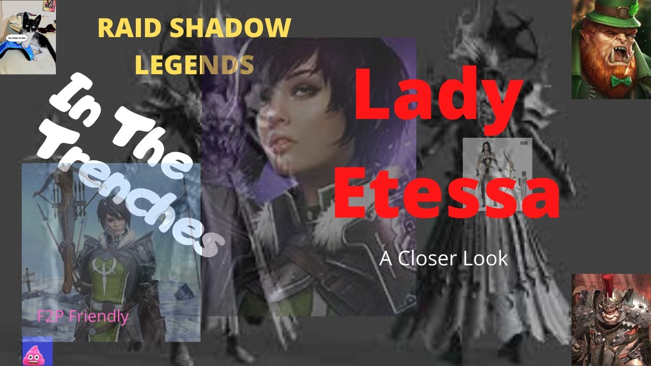 Lady Etessa Champion Review With Gameplay Lvl 60 Fully Ascended Youtube