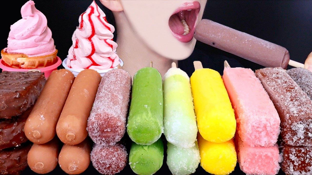 ASMR DUBAI CHOCOLATE ICE CREAM NUTELLA DESSERT MUKBANG 두바이 초콜릿 먹방 ドバイチョコレートアイスクリーム 咀嚼音 EATING SOUNDS