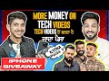 How much youtubers earns  more money in techs ai  yt shorts etc  aman aujla