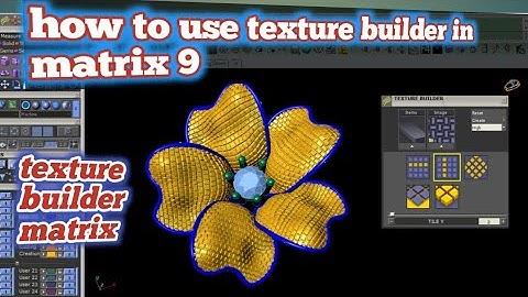 how to use texture builder in matrix 9 | Jewelry CAD Design Tutorial 3D Modeling | texture builder