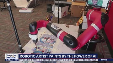 Robotic artist paints by the power of artificial intelligence | FOX 13 Seattle