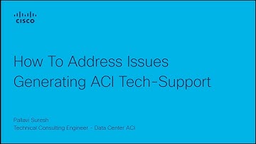How to Resolve Issues Generating ACI Tech-Support Files | Troubleshooting Guide