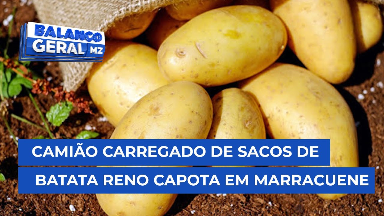 #BalançoGeral: Camião carregado de sacos de batata reno capota em ...