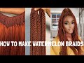 HOW TO MAKE WATERMELON BRAIDS  #crochetbraids #watermelonbraids