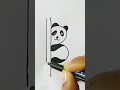 Panda easy drawing ideaviral trending short.