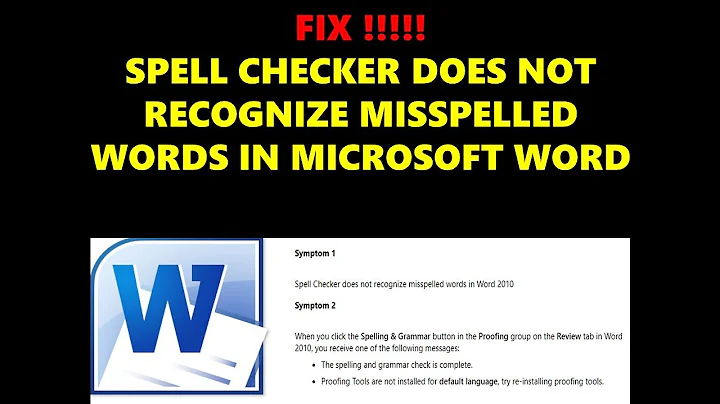 FIX !!! SPELL CHECK NOT WORKING IN WORD 2010