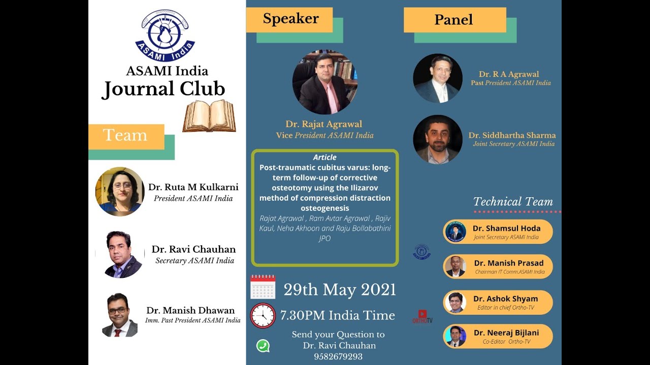 ASAMI India: Journal Club : Post-traumatic cubitus varus