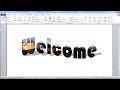 Belajar Microsoft Word 2010 |Cara Cepat Membuat Teks atau Tulisan Bergambar di Word