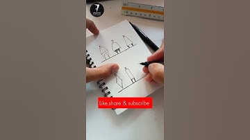 New style of Architecture Human figure Drawing #shorts #architecture