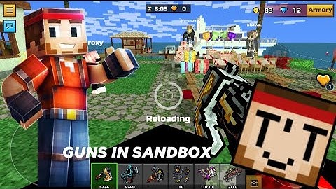 Guns in sandbox glitch! | Pixel gun 3D