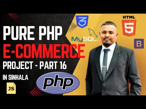 Pure PHP eCommerce Web Application | Part 16 | Home Page Design - Sinhala